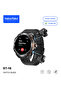 ST-16 Watch Buds Smartwatch with Built-in Wireless Earbuds AMOLED Display, Bluetooth Calling, 3 Interchangeable Straps, 10-Day Battery Life and Charging Cable Designed for Men - 2