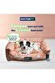 Makaron Series Rectangle Pet Bed Medium - 70x60x22cm - Soft Washable Fabric, Reversible Cushion, Non-Slip Base - Ideal for Cats & Medium Dogs - 3