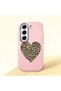 Tecno Camon 40 Compatible Case Camera Protector Pink Silicone Couple Phone Case Heart Pattern