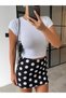 Lycra Shorts Polka Dot Mini Skirt - 5