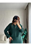 Emerald Green Crop Shirt Long Modal Dress Set - El51153 - 6