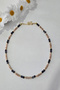Certified Cube Iolite, 4 mm Sunstone Natural Stone Necklace - 2