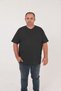Men's Large Size V-Neck Short Sleeve T-Shirt / 100% Cotton Kagi Fabric - 3