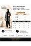 Hesna plus size black jacket evening dress pants-blouse 3-piece mother's set - 2