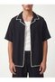 Stitched Detailed Shirt Shorts Set - 4