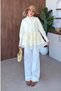 Leya Lace Detail Shirt Tunic Yellow - 2