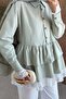 Leya Lace Detail Shirt Tunic Mint - 3