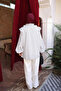 White Collared Tie-Dye Polka Dot Tunic - 4