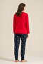The Most Wonderful Time Mother Daughter Red Long Sleeve Pajama Set Rp3936-A-V1 - 7