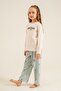 Mother Daughter Sweet Dreams Cream Long Sleeve Pajama Set Ar3734-A-V1 - 5