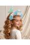 Luxury Design Pearl Pendant Mermaid Tail Starry White Blue Children's Crown Birthday Crown - 2