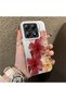 Mi 14t Pro 5g Compatible Silicone Edge Hard Back Case Couple Phone Case with Floral Pattern - 3