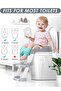 CozyNest Toddler Potty Training Seat with Step Ladder, Adjustable Height, Soft Cushion, Splash Guard, Gray - 4