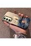 Samsung Galaxy S24 Fe Compatible Silicone Edge Hard Back Case Couple Phone Case Tower Pattern - 2