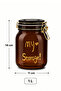 Amber Glass Lockable Vacuum Storage Jar Airtight Food Container 1L - 3