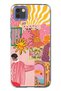 Huawei Y5P Compatible Abstract Art Collage Pattern Transparent Phone Case