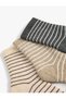 Striped Socks Set Multicolored 3-Piece - 3