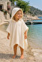 Cream Color Muslin Poncho |   Children's Poncho