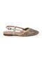 Women's Babet Stone Evening Dress Sling-Back Pointed Toe Linen L085.K618 - 2