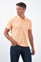 Orange Polo Collar Pique Short Sleeve Slim Fit Cotton T-Shirt 1011260170 - 4