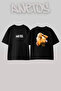 Cardi B_57 Design Printed Oversize Black T-Shirt