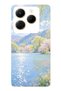 Infinix Hot 40I Compatible Monet Style Lake Landscape Pattern Transparent Phone Case