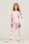 Girl's Printed Pink Long Sleeve Tracksuit Set Us2707-C-V1 - 2