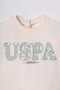 Embroidered Baby Girl White Long Sleeve Pajama Set Usb3257-C-V1 - 2