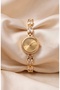 Lale Women's Steel Watch Gold Color Natural Stone Vintage Elegant Old Money Premium Women's Wristwatch Luxury Classic Bracelet Watch |   Limited Edition 2026