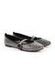 Women's Ballerina Stoned Sparkling Evening Dress with Mary Jane Buckle Strap Black L080.96 - 3