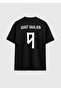 Erling Haaland Norway Special Design Printed Text Relaxed Fit Unisex Black T-Shirt - 2
