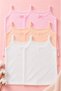 Girl Child 2-10 Years Old 6-Piece Bow Detailed Breathable Fabric 100&100 Cotton Comfortable-Fresh 6-Piece Undershirt Set