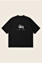 Stussy Neywork Printed Oversize Boxy Cut Unisex 100% Cotton Printed Tshirt |   Streetwear