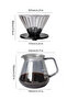 طقم تقطير القهوة الزجاجي V60 سعة 600 مل، صانع قهوة يدوي V02، تصميم سميك مقاوم للحرارة من زجاج البورسليكات، لتحضير القهوة بدقة للمنزل والمكتب وركن القهوة - 8