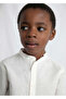 Boy's Stand Collar Shirt Cream 3118 - 2