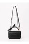 Black Women's Stylish Daily Bag with Hand Strap and Crossbody Strap - 7