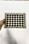 Patterned Plexiglass Tray for Serving and Presenting with Transparent Handles 35cm X 25 cm - 2