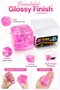 Cube Glitter Squishy Ball Sparkle Jelly Cube Stress Ball Squeezable Sensory Toy Solid Soft Squeeze Toy - 2