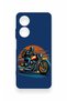 Oppo A60 Compatible Moto Rider Patterned Silicone Case - 2
