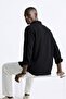 Men's Long Sleeve Muslin Shirt - Black - 2