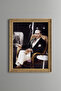 Mustafa Kemal Atatürk - Vintage Patterned Painting - Fine Model