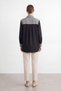 Women's Lace Detailed Color Block Shirt - 6