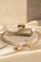 Transparent Smoked Color Oval Stone Detailed Large Size Hair Clip Claw Clip - 6