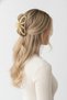 Cream Color Hair Clip with Heart Design Stylish and Practical Hair Accessory for Women - 3