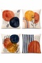 Abstract Stain Patterned 4-Piece Throw Pillow Cover Set - 3