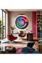 Spectrum - Digital Printed Black Metal Framed Real Glass Single Decorative Painting