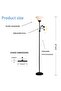 12 W Floor Lamp, Vertical Light with Double Lights, LED Flashlight Floor Lamp, With Adjustable Reading - 6