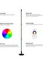 Remote Control LED Light Corner Lamp Multicolour - 6