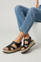 Genuine Leather Anatomical Sole Wedge Heeled Women's Daily Sandals - 4
