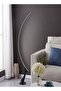 Classic Temperature & Step less Dimmable Brightness Minimalist Arc Standing Floor Lamp for Living Room Bedroom Office Lounge - 4